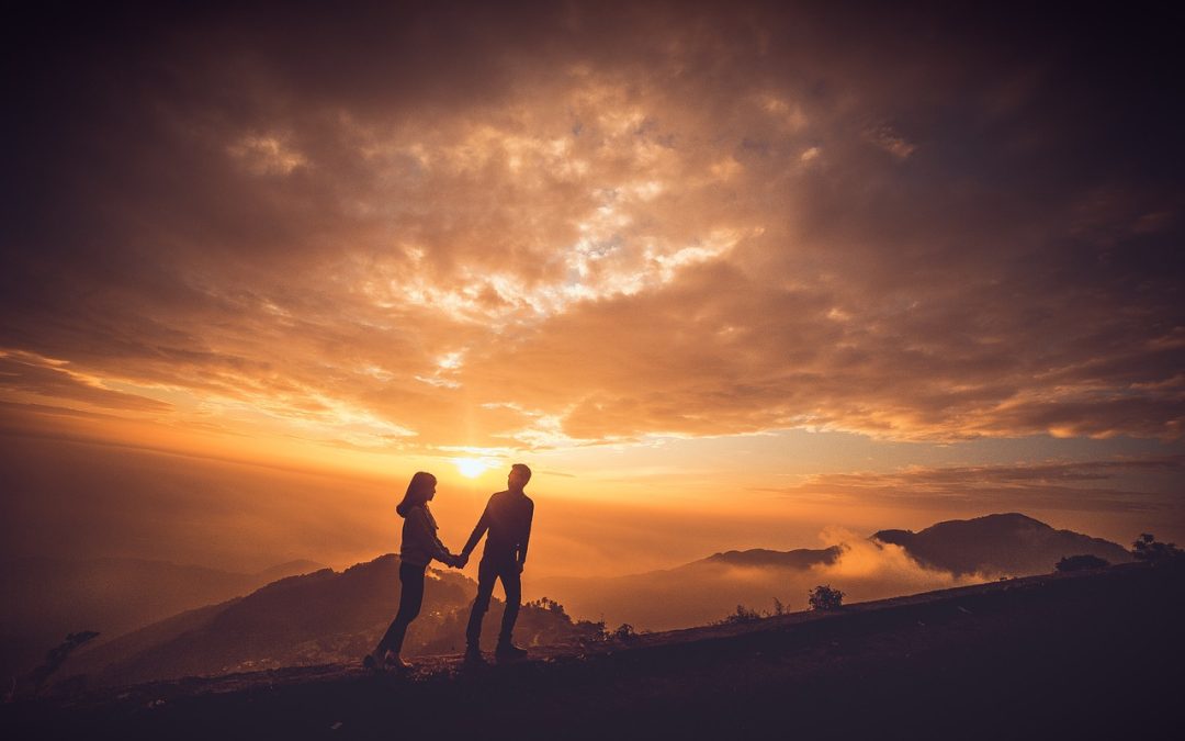 san valentín en la montaña